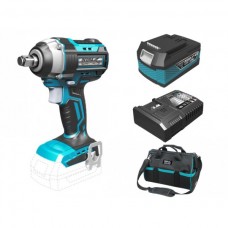 Dedra Set Masina de insurubat cu impact 280Nm prindere patrat 1/2 cu acumulator Li-Ion 18V 4.0Ah incarcator rapid 125W si geanta de transport
